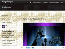Tablet Screenshot of kingpenguinband.com